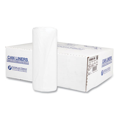 High-Density Commercial Can Liners, 60 gal, 17 mic, 38" x 60