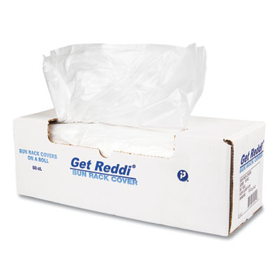 Bun Rack/Pan Cover Film, 52 x 80, 1-Rack, 15 Micron, Clear,