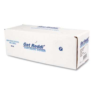 Bun Rack/Pan Cover Film, 52 x 80, 1-Rack, 15 Micron, Clear,