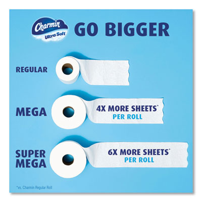 Ultra Soft Bathroom Tissue, Mega Roll, Septic Safe, 2-Ply, W