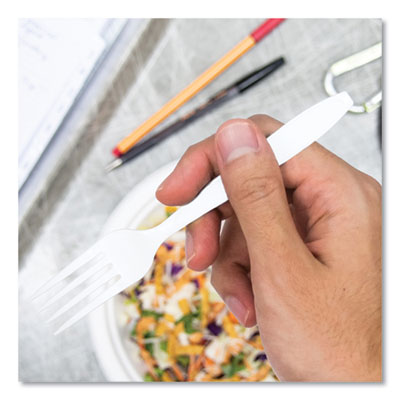 Impress Heavyweight Full-Length Polystyrene Cutlery, Fork, P