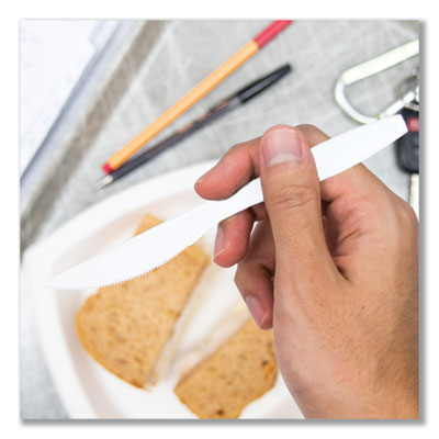 Impress Heavyweight Full-Length Polystyrene Cutlery, Knife,