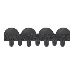 Yoga-Flex, Rectangular, Black High/Low Bubble Surface, 36" x