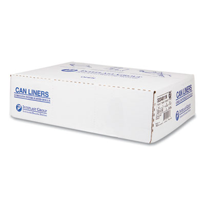 High-Density Commercial Can Liners, 33 gal, 11 mic, 33" x 40