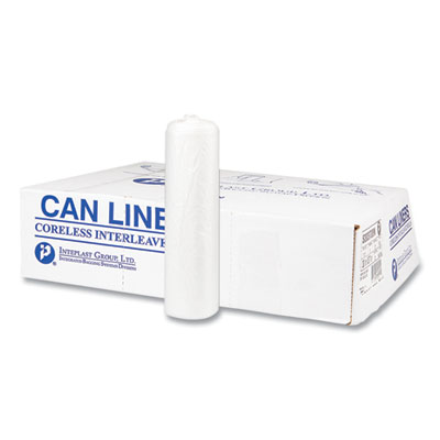 High-Density Commercial Can Liners, 33 gal, 17 mic, 33" x 40