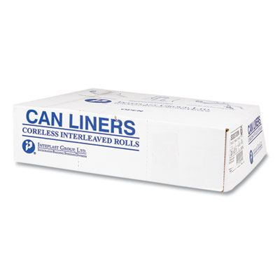 High-Density Commercial Can Liners, 33 gal, 17 mic, 33" x 40