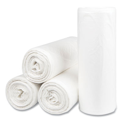 High-Density Commercial Can Liners, 55 gal, 14 mic, 36" x 60