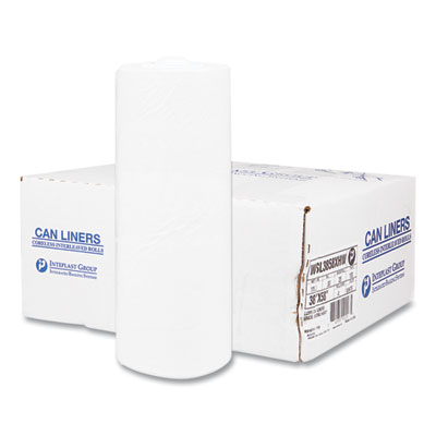 High-Density Commercial Can Liners, 55 gal, 17 mic, 36" x 60