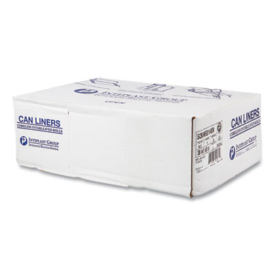 High-Density Commercial Can Liners, 60 gal, 14 mic, 38" x 60