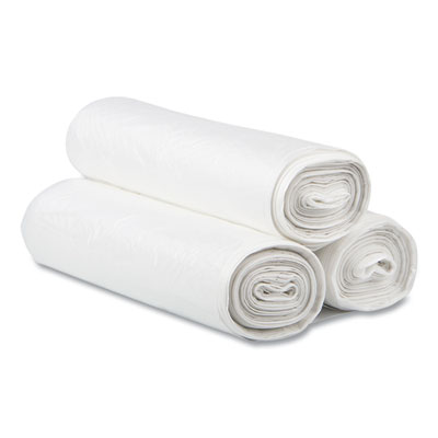 High-Density Commercial Can Liners, 60 gal, 14 mic, 38" x 60