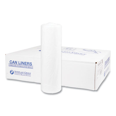 High-Density Commercial Can Liners, 45 gal, 14 mic, 40" x 48