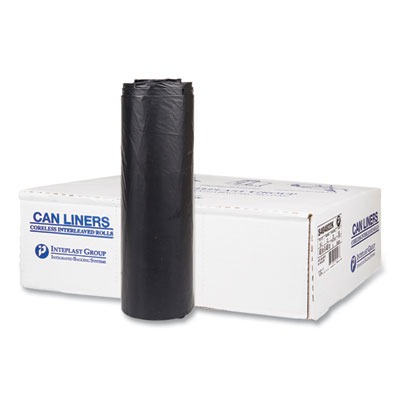 High-Density Commercial Can Liners, 45 gal, 22 mic, 40" x 48