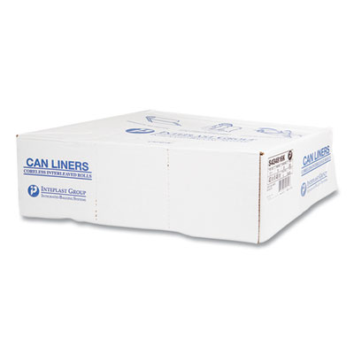 High-Density Commercial Can Liners, 56 gal, 16 mic, 43" x 48