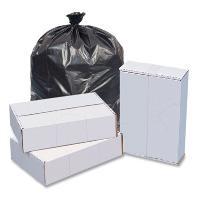 High-Density Commercial Can Liner Value Pack, 60 gal, 19 mic