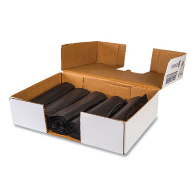 High-Density Commercial Can Liner Value Pack, 56 gal, 19 mic