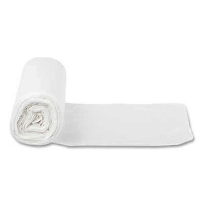 High-Density Commercial Can Liners, 10 gal, 5 mic, 24" x 24"