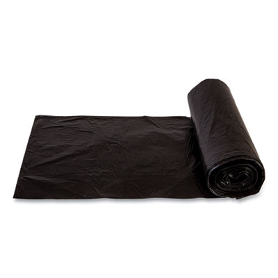 High-Density Commercial Can Liners, 10 gal, 6 mic, 24" x 24"