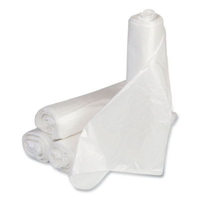 Low-Density Commercial Can Liners, 10 gal, 0.35 mil, 24" x 2