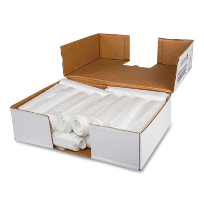 Low-Density Commercial Can Liners, 10 gal, 0.35 mil, 24" x 2