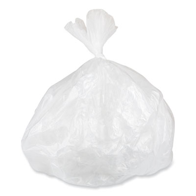 Low-Density Commercial Can Liners, 10 gal, 0.35 mil, 24" x 2