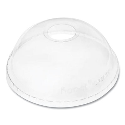PET Lids, Dome Lid, Fits 32 oz Cold Cups, Plastic, Clear, 50