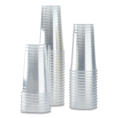 PET Plastic Cups, 32 oz, Clear, 300/Carton