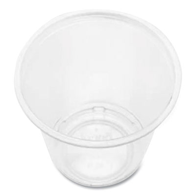 PET Plastic Cups, 3 oz, Clear, 2,500/Carton