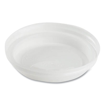 Hot Cup Lids, Sipper Lid, Fits 8 oz Hot Cups, Plastic, White