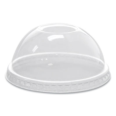 PET Lids, Dome Lid, Fits 8 oz to 10 oz Cold Cups, Plastic, C