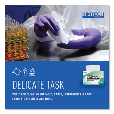 Kimwipes Delicate Task Wipers, 1-Ply, 4.4 x 8.4, Unscented,