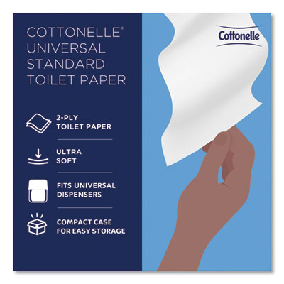 Two-Ply Bathroom Tissue, Septic Safe, White, 451 Sheets/Roll