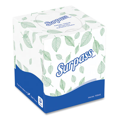 Facial Tissue for Business, Pop-Up Box, 2-Ply, White, 90 She