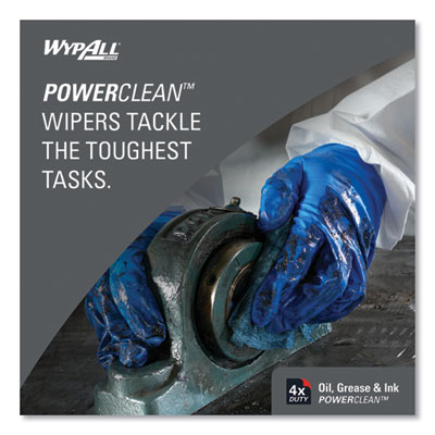 Power Clean Oil, Grease and Ink Cloths, POP-UP Box, 8.8 x 16