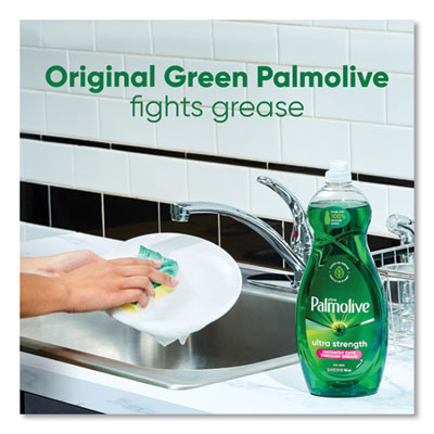 Dish Soap Liquid, Green Scent, 32.5 oz Bottle, 9/Carton