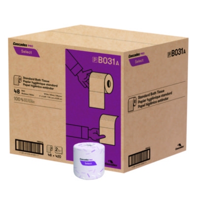 Select Standard Bath Tissue, Septic Safe, 2-Ply, White, 420 