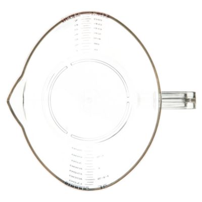 Commercial Measuring Cup, 0.5 gal, Plastic, Clear
