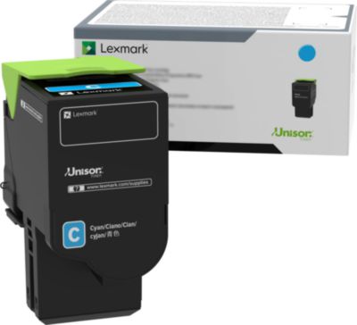 78C00CG Return Program Toner, 1,400 Page-Yield, Cyan