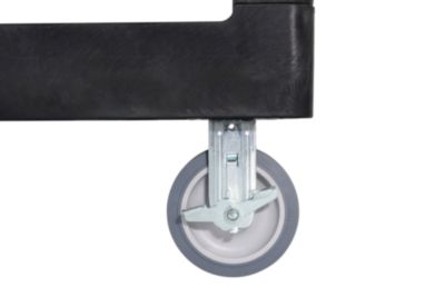 BRUTE 3-Shelf Heavy-Duty Ergo Flat Utility Cart, Plastic, 3