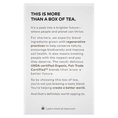 Tea Bags, Organic Awake English Breakfast, 16/Box, 6 Boxes/C
