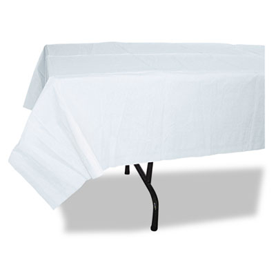 Paper Table Cover, Embossed Paper With Plastic Liner, 54" X