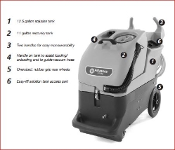 Advance ET610-100SC Portable Extractor with Hose and Wand