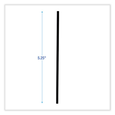Stir-Straws - Plastic - Black