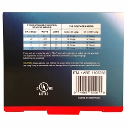 Extension Cords - 50ft. Super Heavy Duty - 2 pack