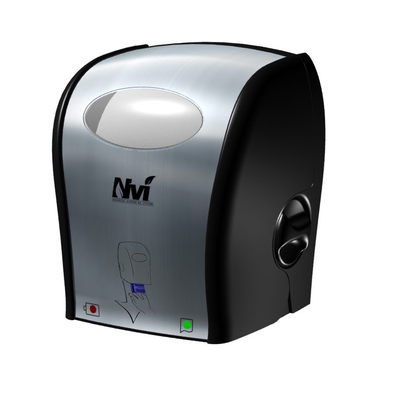 NVI D67001 Electronic Bath Tissue Dispenser Stainless Steel 