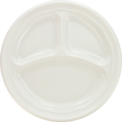 Plate - Plastic 3 compartment