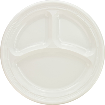Plate - Plastic 3 compartment