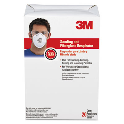 Respirator  NIOSH N95, 20 Per box