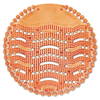 Wave 3D Urinal Screen - Mango