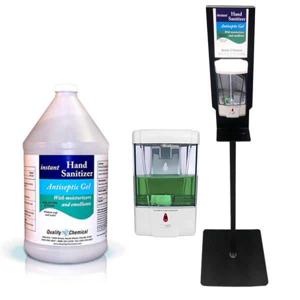 Soap Dispenser Floor Stand Automatic Hand Sanitizer Gel Dispenser