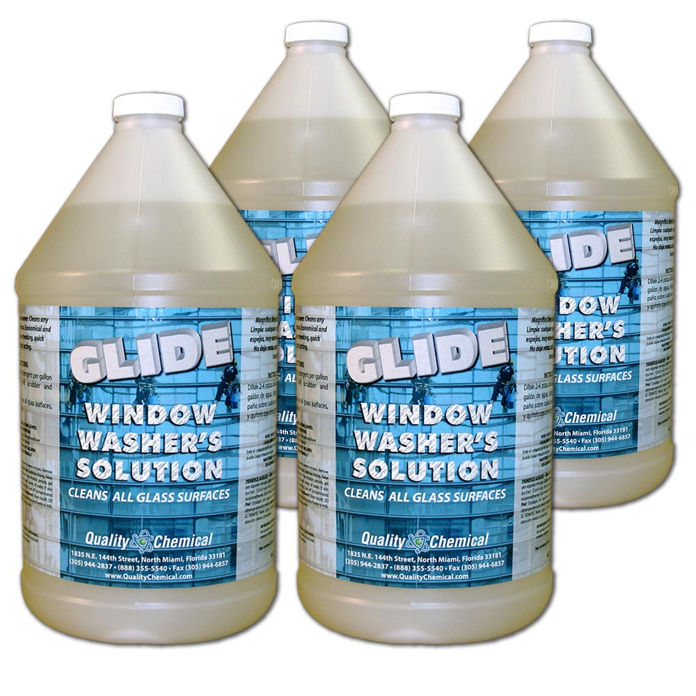 Glide Window Washer's Solution - 1 Gallon (128 oz.), Yellow